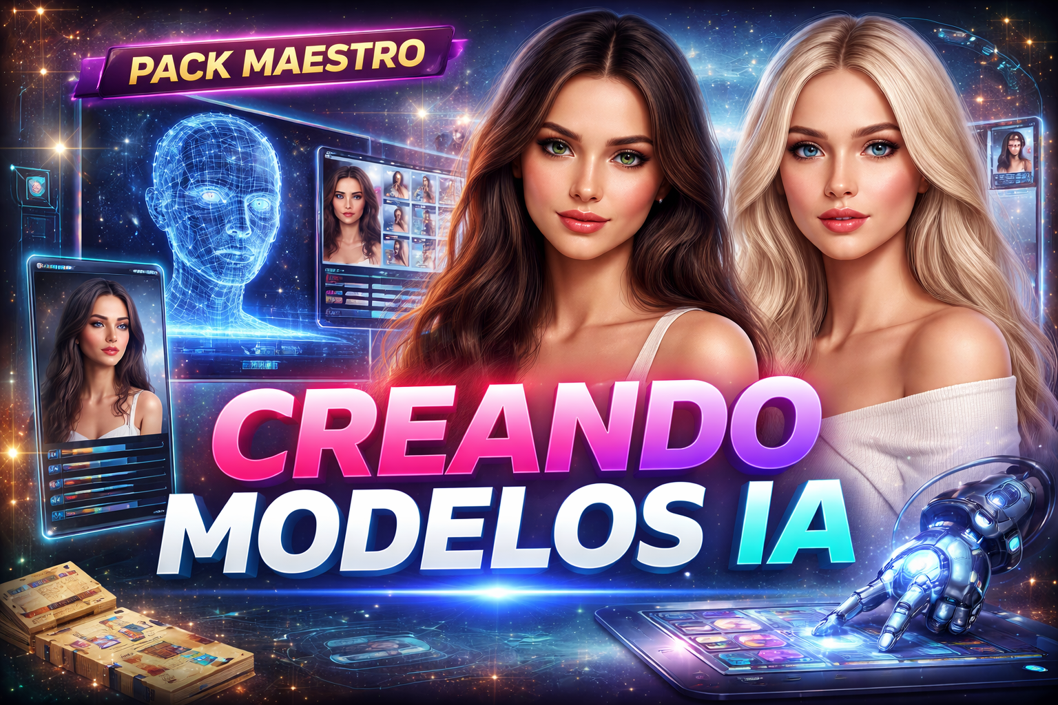 Pack Maestro: 100 Modelos de Influencers IA (Alta Conversión)